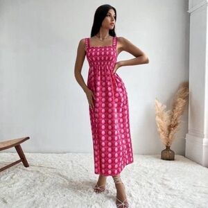 ZARA Fuchsia & Pink Bubble Dot Dress XL